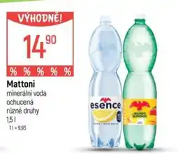 Globus Mattoni minerální voda ochucená různé druhy nabídka