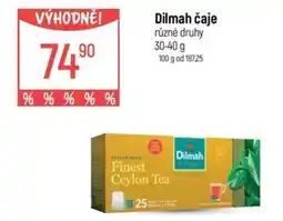Globus Dilmah čaje nabídka