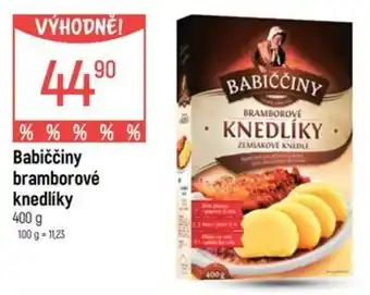 Globus Babiččiny bramborové knedlíky nabídka