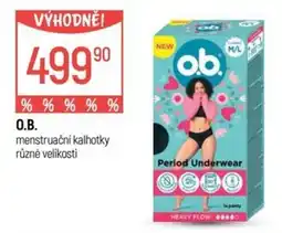Globus O.B. menstruační kalhotky nabídka