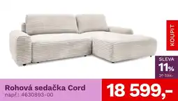 Asko Cord rohová sedačka nabídka