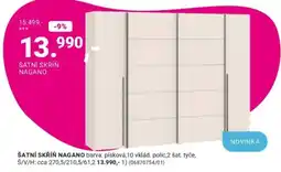 Möbelix Nagano šatní skříň nabídka