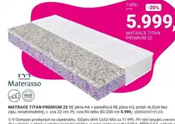 Möbelix Materasso Matrace Titan Premium 22 nabídka