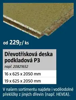 Bauhaus Dřevotřísková deska podkladová P3 nabídka