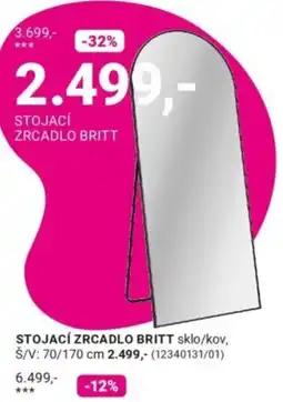 Möbelix Britt stojací zrcadlo nabídka