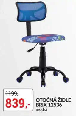 Baumax Brix otočná židle 12536 modrá nabídka