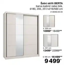 Sconto Šatní skříň BERTA nabídka