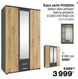 Sconto Poseda šatní skříň nabídka