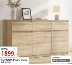 Baumax Komoda merg 3d3s dub artisan nabídka