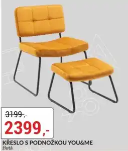 Baumax You&Me křeslo s podnožkou nabídka