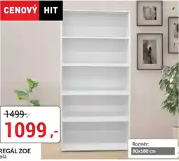Baumax Regál Zoe bílá nabídka