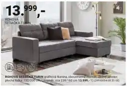 Möbelix Turin rohová sedačka nabídka