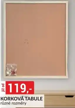 Baumax Korková tabule nabídka