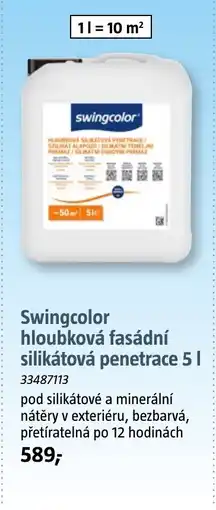Bauhaus Swingcolor hloubková fasádní silikátová penetrace nabídka