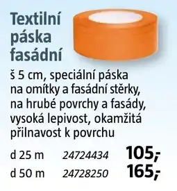 Bauhaus Textilní páska fasádní nabídka
