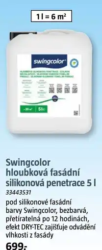 Bauhaus Swingcolor hloubkova fasadni silikonova penetrace nabídka