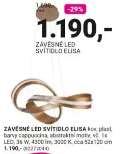 Möbelix Elisa závěsné led svítidlo nabídka