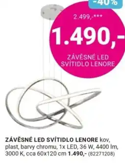Möbelix Lenore závěsné led svítidlo nabídka