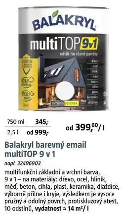 Bauhaus Balakryl barevný email multiTOP 9 v 1 nabídka