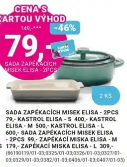 Möbelix Elisa sada zapékacích misek 2pcs nabídka