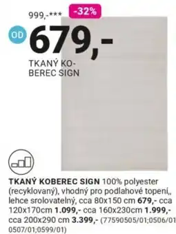 Möbelix Tkaný koberec sign nabídka