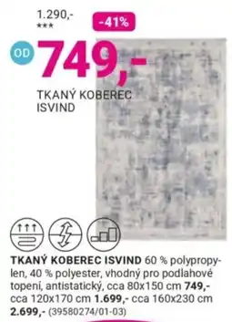 Möbelix Isvind tkaný koberec nabídka
