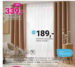 Möbelix Anna Store 1 kusová záclona nabídka