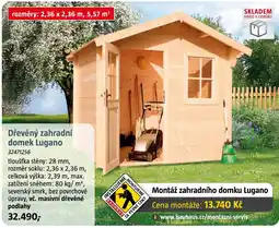 Bauhaus Dřevěný zahradní domek lugano nabídka