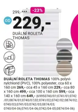 Möbelix Thomas duální roleta nabídka