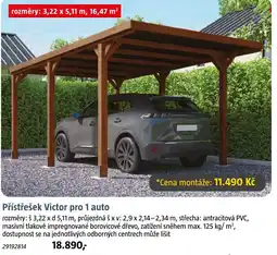 Bauhaus Přístřešek Victor pro 1 auto nabídka