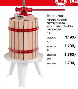 Bauhaus Trend Pro lis na ovoce nabídka