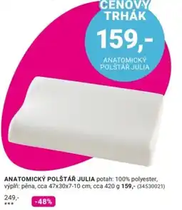 Möbelix Julia anatomický polštář nabídka