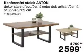 Sconto Anton konferenční stolek nabídka