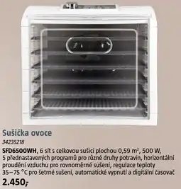 Bauhaus Sušička ovoce SFD6500WH nabídka