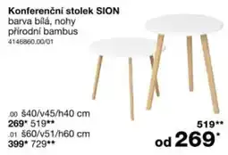 Sconto Sion konferenční stolek nabídka