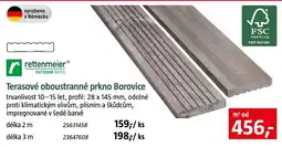 Bauhaus rettenmeier Terasové oboustranné prkno Borovice nabídka