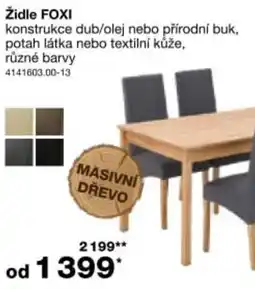 Sconto Židle foxi nabídka