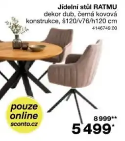 Sconto Jídelní stůl ratmu nabídka