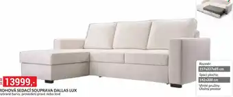 Baumax Dallas Lux rohová sedací souprava nabídka