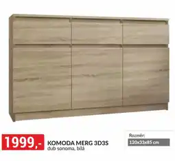 Baumax Komoda Merg 3D3S nabídka