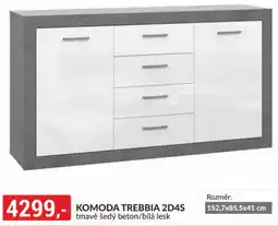 Baumax Komoda Trebbia 2D4S nabídka