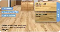 Bauhaus dub Sierra světlý nabídka