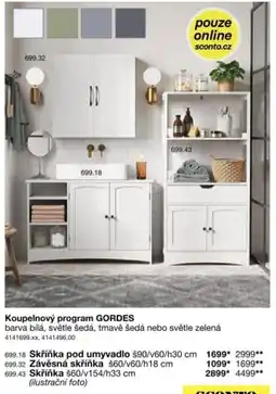 Sconto Gordes Skříňka pod umyvadlo nabídka