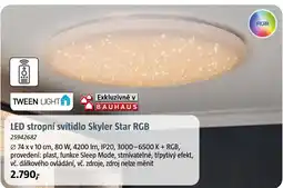 Bauhaus Tween Light led stropní svítidlo skyler star rgb nabídka