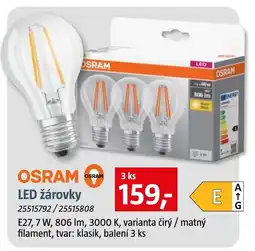 Bauhaus Osram led žárovky nabídka