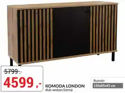 Baumax Komoda london dub wotan/černá nabídka