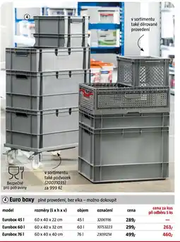 Bauhaus Euro boxy plné provedení, bez víka nabídka