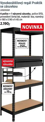 Bauhaus Praktik vysokozátěžový regál se zásuvkou nabídka