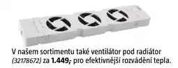 Bauhaus ventilátor pod radiátor nabídka