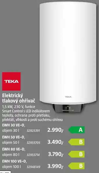 Teka elektrický tlakový ohřívač